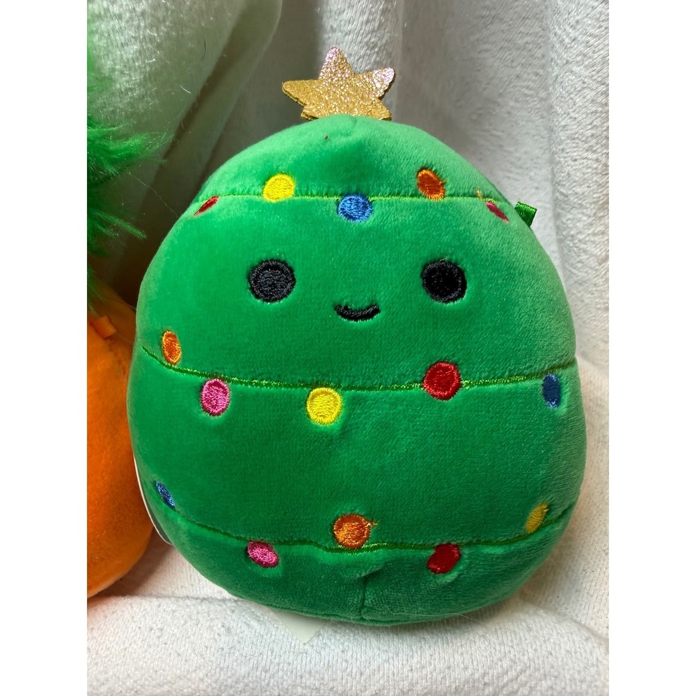 Squishmallows 5 Inch Holiday Bundle Paige Pumpkin and Carol Christmas Tree Plush - Picture 3 of 16